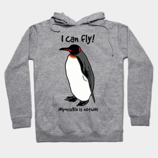 Penguin Funny I Can Fly Hoodie